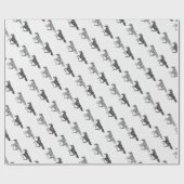 走のグラフィックアートウマ ラッピングペーパー (フラット)