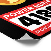 走のハーフマラソンのハロウィーン衣装1 ポスター (角)