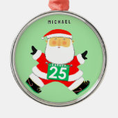 走のホリデーギフト メタルオーナメント (正面)