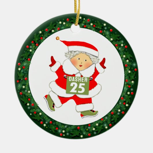 走の景品 セラミックオーナメント (正面)