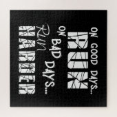 走の良い走日走 – 悪い日が硬くなる ジグソーパズル (横)