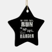 走の良い走日走 – 悪い日が硬くなる セラミックオーナメント (右)