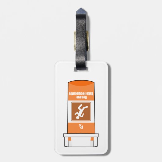 走の薬は ラゲッジタグ (裏面縦)