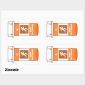 走の薬は 長方形シール (シート)