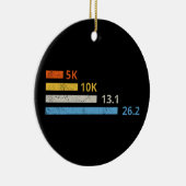 走の距離I - 5K 10K 13.1 26.2マラソン選手 セラミックオーナメント (右)