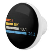走の距離I - 5K 10K 13.1 26.2マラソン選手 セラミックノブ (右)