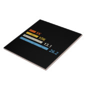 走の距離I - 5K 10K 13.1 26.2マラソン選手 タイル (側面)