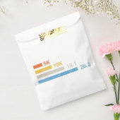 走の距離I - 5K 10K 13.1 26.2マラソン選手 フェイバーバッグ (封をした状態)