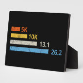 走の距離I - 5K 10K 13.1 26.2マラソン選手 フォトプラーク (側面)