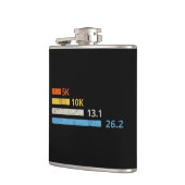 走の距離I - 5K 10K 13.1 26.2マラソン選手 フラスク (左)