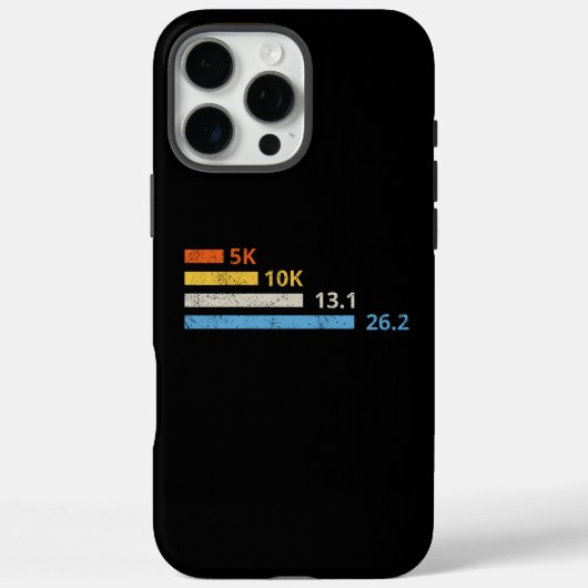走の距離I - 5K 10K 13.1 26.2マラソン選手 Case-Mate iPhoneケース (裏面)