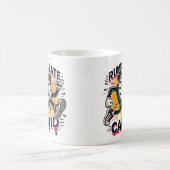 走の遅い私のカーディオ – 時計おもしろいデザイン コーヒーマグカップ (中央)