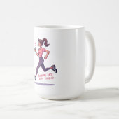走の遅い=私の心 コーヒーマグカップ (正面右)