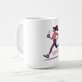 走の遅い=私の心 コーヒーマグカップ (正面左)