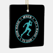 走の – 走懸命が次の懸命に達した場合の セラミックオーナメント (右)