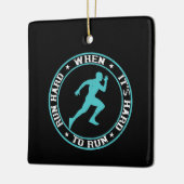 走の – 走懸命が次の懸命に達した場合の セラミックオーナメント (左)