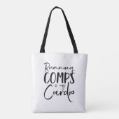 走のCompsは私のカーディオトートバッグ トートバッグ (裏面)
