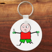 走はさみ キーホルダー (正面)