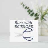 走はさみ ポストカード (スタンド正面)