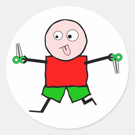 走はさみ ラウンドシール (正面)