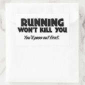 走は殺さない 長方形シール (バッグ)