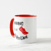 走は私のバレンタインデーの贈り物 マグカップ (正面左)