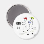 走やる気を起こさせるデザイン マグネット (正面/裏面)