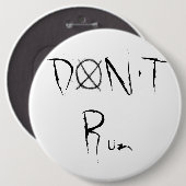 走らないで下さい 缶バッジ (正面&裏面)