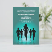 走られるマラソン-ポストのマラソンのパーティの招待状 招待状 (スタンド正面)