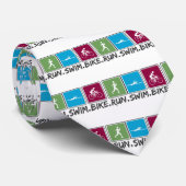 走られる水泳のバイク(トライアスロン) ネクタイ (ロール)