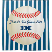 走られる野球の家-場所が起点に好まないカスタム シャワーカーテン (正面)