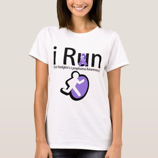 走られるHodgkinsのリンパ腫の認識度I Tシャツ (正面)