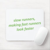 走りが遅いので速く走る マウスパッド (マウス)