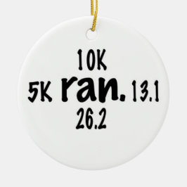 走りました セラミックオーナメント
