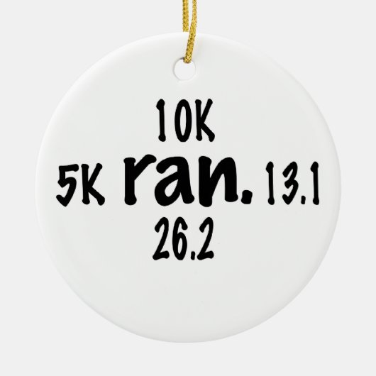 走りました セラミックオーナメント (正面)