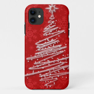 走り書きされたクリスマスツリー iPhone 11 ケース
