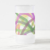 走り書きのコップ フロストグラスビールジョッキ (中央)