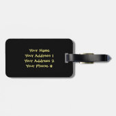 走り書きのパイナップル ラゲッジタグ (裏面横)