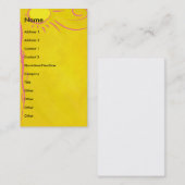 走り書きの漫画の太陽 名刺 (正面/裏面)