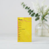 走り書きの漫画の太陽 名刺 (スタンド正面)