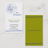 走り書きの芸術の名刺2を緩めて下さい 名刺 (正面/裏面)