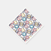 走り書きファンキーのドードル スタンダードカクテルナプキン (角)