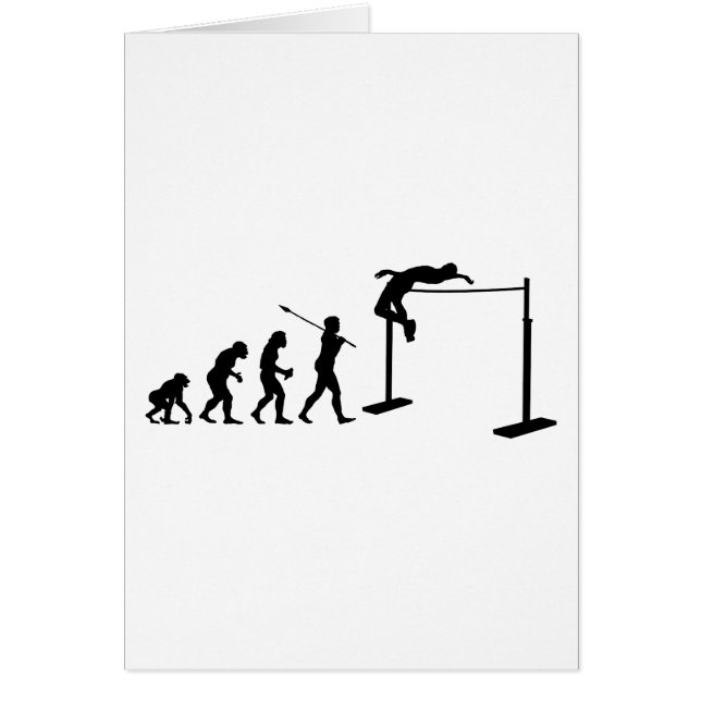 走り高跳びの選手 (正面)