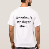 走ることは私の楽しい時間です Tシャツ (裏面)