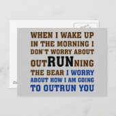 走ることは競争に勝つことだ ポストカード (正面/裏面)