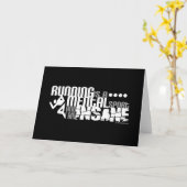 走ることは精神スポーツです カード (黄色い花)