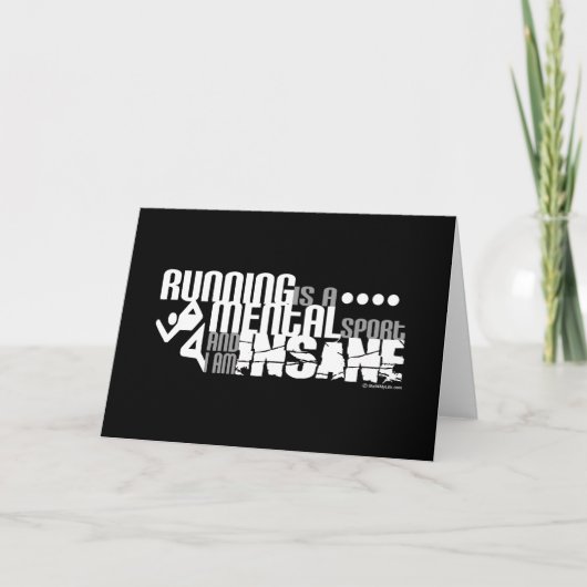 走ることは精神スポーツです カード (正面)