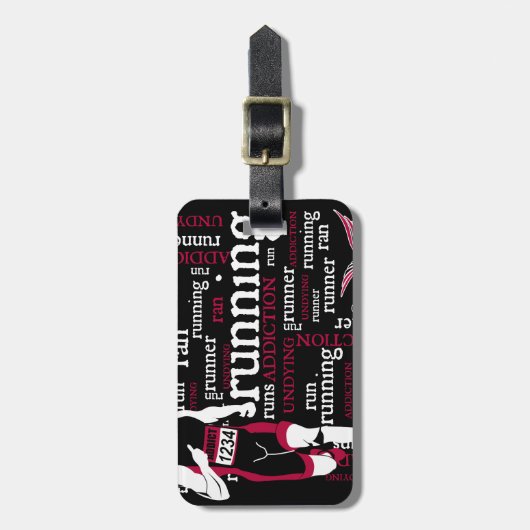 走ること ラゲッジタグ (正面縦)