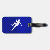 走ること; 青い ラゲッジタグ (裏面横)