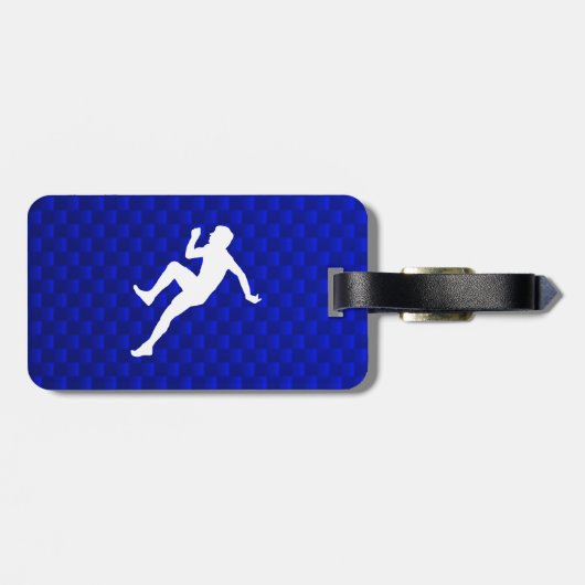 走ること; 青い ラゲッジタグ (裏面横)